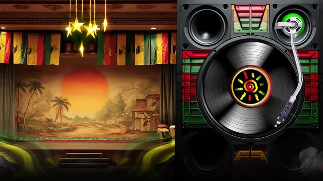 Video Estilo Disco Vinil, Clube De Reggae, Flyer De Vibes, Festas, Eventos E Radiolas