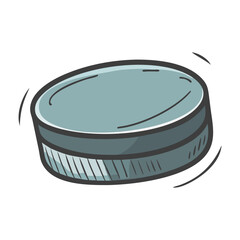 Hockey puck vector illustration scalable sport icon game equipment