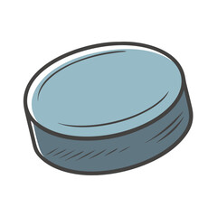 Hockey puck vector graphic scalable illustration for sports and games
