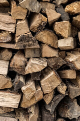 Fototapeta premium Stacked firewood