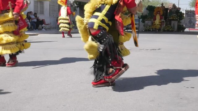 TORREON, COAHUILA, MEXICO; 28 October 2025 Experience vibrant cultural dance parade with costumed performers celebrating community spirit in a festive street celebration for a lively cultural event