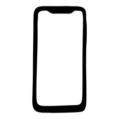 Black border simple design with rounded corners and white background image