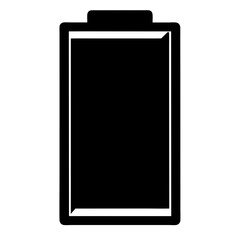 Icon of a fully charged battery level with a white outline