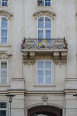 Colorful facades in the old town of Innsbruck, Austria