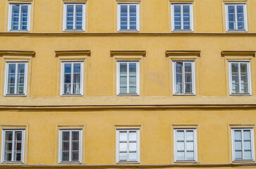 Colorful facades in the old town of Innsbruck, Austria