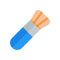 archaeology brush flat icon illustration