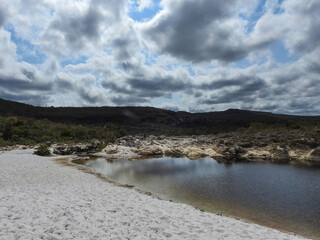 clouds over the river
