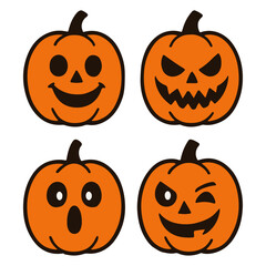 halloween-pumpkin-faces-set-icons