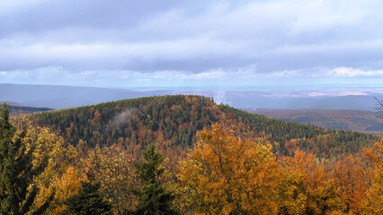 autumn landscape in the mountains