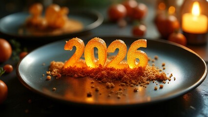 A close-up shot of a black plate with the numbers "2026" on it.