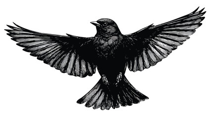 Naklejka premium eagle on white background