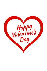 Happy Valentine&rsquo;s Day Red Heart Greeting &ndash; Romantic Love Design