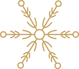 Geometric Snowflake with Branches