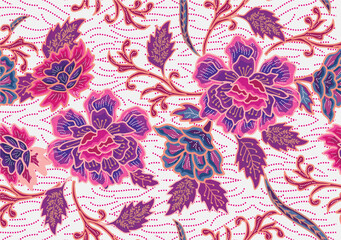 Batik Indonesian: is a technique of wax-resist dyeing applied to whole cloth, or cloth made using this technique originated from Indonesia.