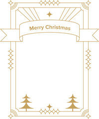 Merry Christmas Greeting Card Frame