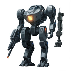 Fototapeta premium Futuristic Advanced AI Humanoid Robot Next-Generation Android Prototype in Sci-Fi Laboratory High-Tech 