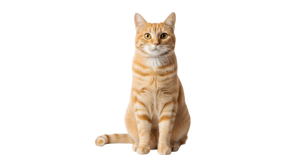 Orange Tabby Cat Sitting.