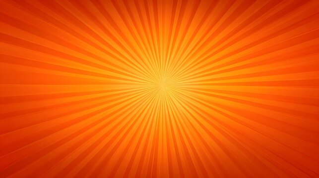 Bright orange gradient background radiating lines emanating from the center - Powered by Adobe