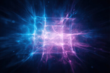 Dynamic energy burst universe digital artwork cosmic environment close-up view vibrant concept for visual impact
