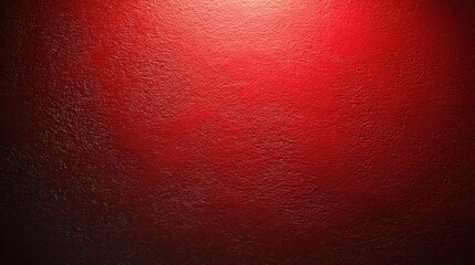 Textured deep red gradient; soft light fades upwards
