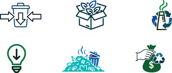 Ecology and Recycling Symbols Representing Sustainable Practices and Environmental Awareness