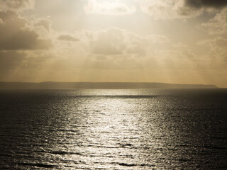 sunset over the sea