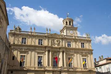Arles City Hall on Place de la R&eacute;publique in Arles, Provence-Alpes-C&ocirc;te d'Azur, France 