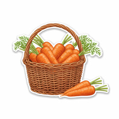 carrots in basket