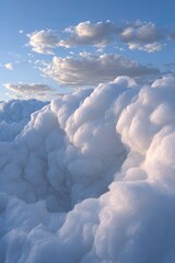 Winter Landscape Snowdrift Under Dramatic Sky