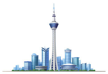 PNG Tower architecture landmark building.