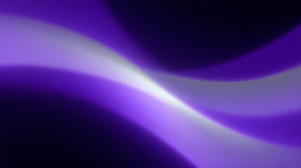 Smooth curving lines of luminous purple and white light flow across a dark background.