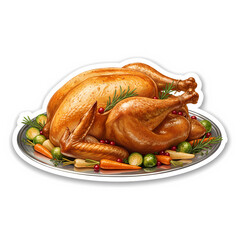 roasted chicken with vegetables