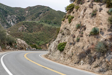 Crystalline Basemet Rocks. Leucocratic Granitic Rocks. Angeles Crest Highway, Los Angeles County, , California. San Gabriel Mountains. Angeles National Forest.