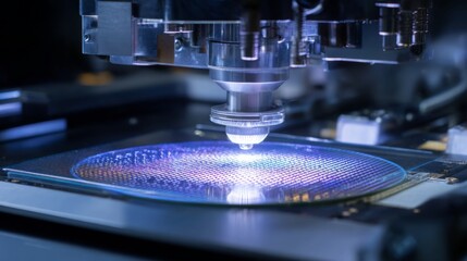 Advanced Laser Processing Technology in Semiconductors: Precision Light Interaction with Silicon Wafer for Cutting-Edge Electronics