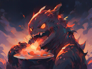 A monster that eats scary dreams