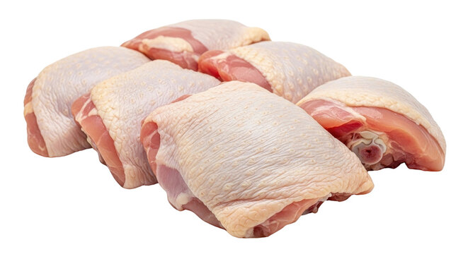 Raw chicken thighs isolated PNG with Transparent Background