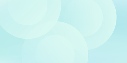 Minimalist cricle simple banner background. Green and blue gradations. Circle geometric background vector