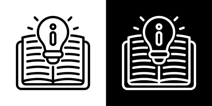 Knowledge Base  Icon Of Line Black And White Style 