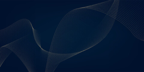 Modern dotted golden wave on dark backgrounds. Thin line modern premium shape, premium curve glitter simple