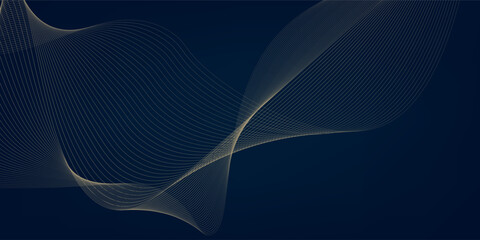 Modern golden wave on dark backgrounds. Thin line modern premium shape, premium curve glitter abstract modern design