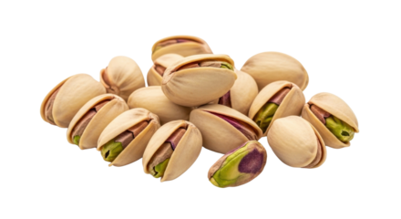 Pistachios for healthy eating and snacking isolated PNG with Transparent Background