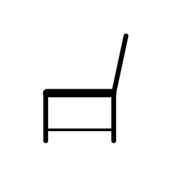 chair icon isolated on white background