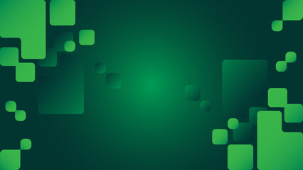 Modern Green Geometric Abstract Background Template