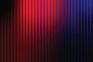Abstract background with vertical lines of red and blue light against a dark backdrop