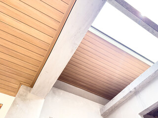 WPC Ceiling in construction site	