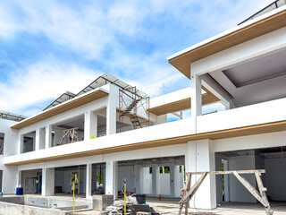 WPC Ceiling in construction site	