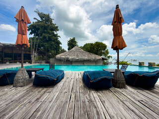 Natural resort and old wood