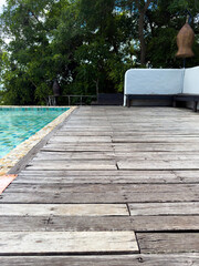 Natural resort and old wood