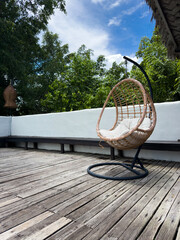 Natural resort and old wood