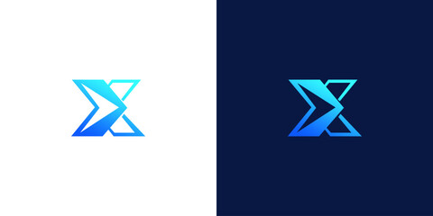 letter x abstract monogram logo vector design	